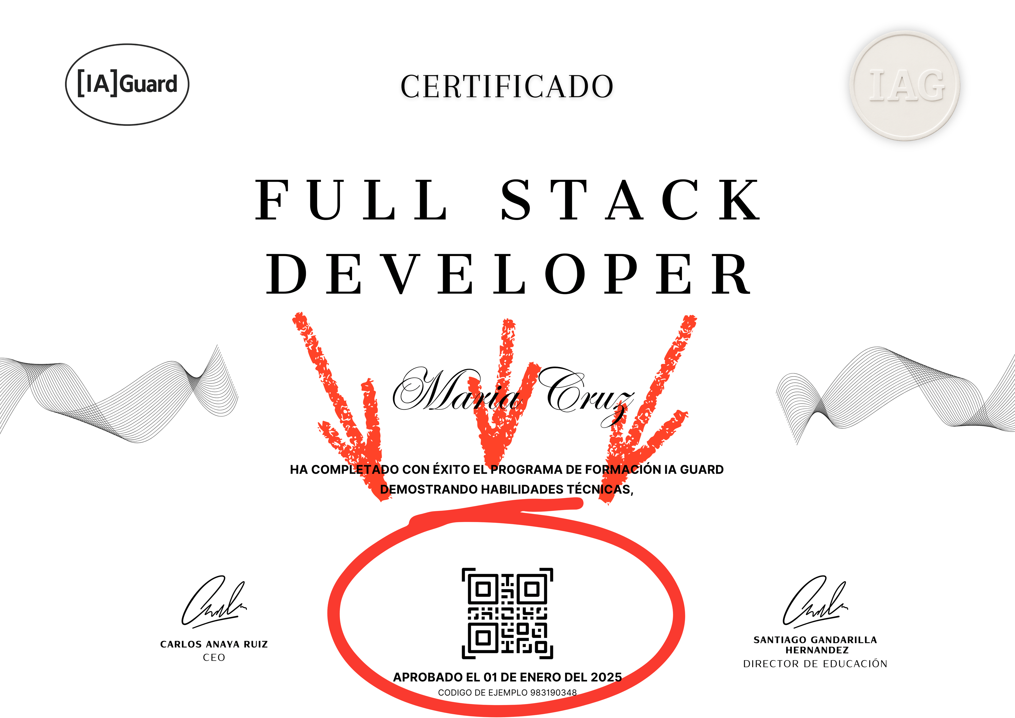 Ejemplo de certificado válido